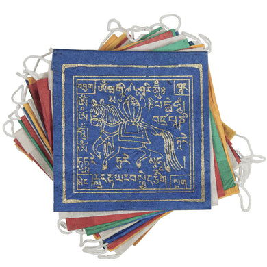 Paper Prayer Flag Windhorse 8 ft long - Tibet Collection