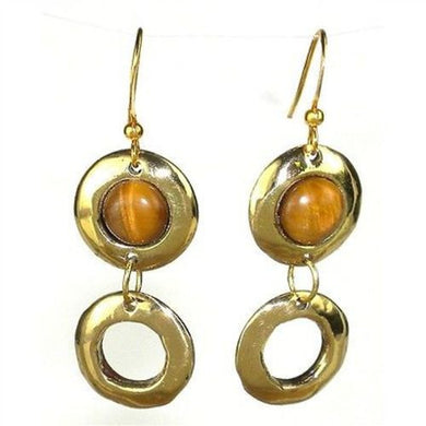 Tiger's Eye Doubles Earrings Handmade and Fair Trade