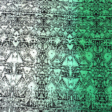 Three Shades Green Cotton Scarf - Asha Handicrafts