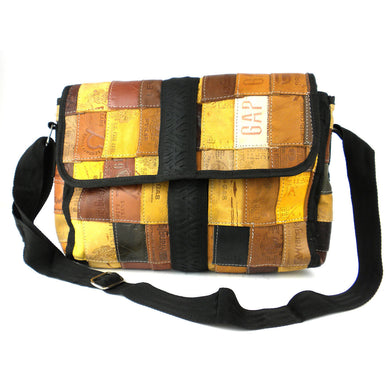 Leather Label Butler Bag with Tire Handmade and Fair Trade