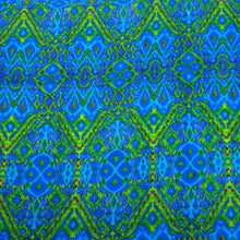 Blue Psychedelic Cotton Scarf - Asha Handicrafts