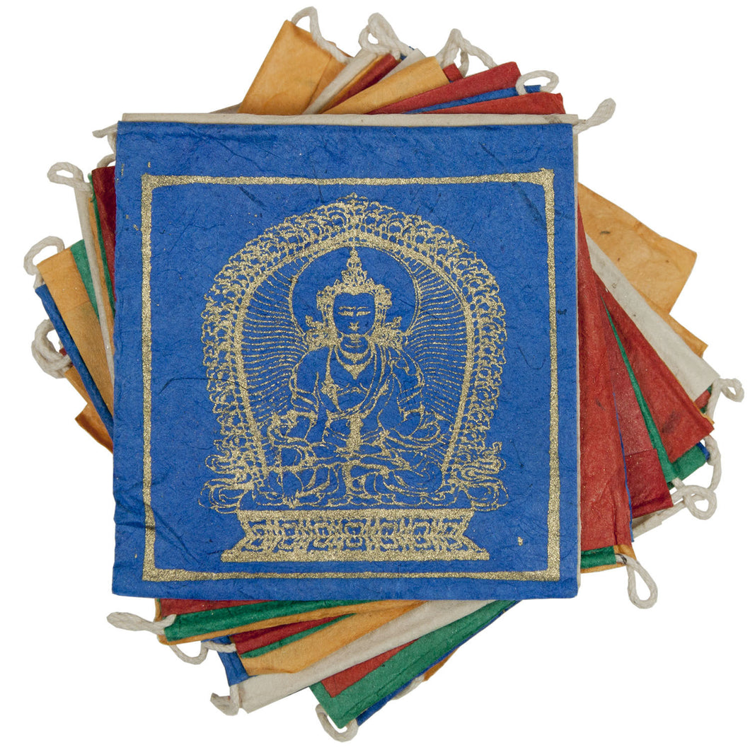 Paper Prayer Flag Five Buddhas - Tibet Collection
