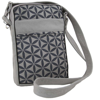 Flower of Life Festival Bag - Grey/Grey - Global Groove (B)