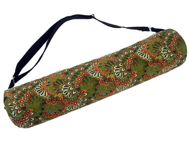 Moss Forest Peacock Yoga Mat Bag - Global Groove (Y)