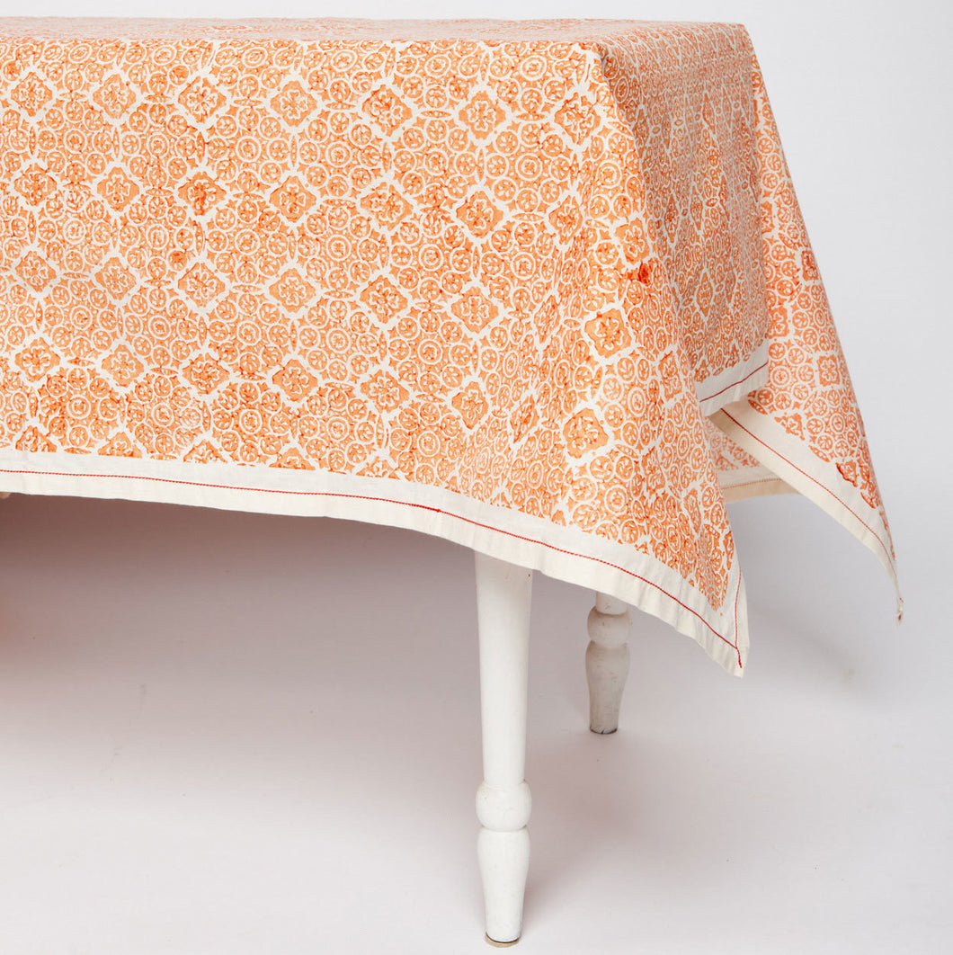 Copper Illusion Cotton Tablecloth 90 by 60 - Sustainable Threads (L)