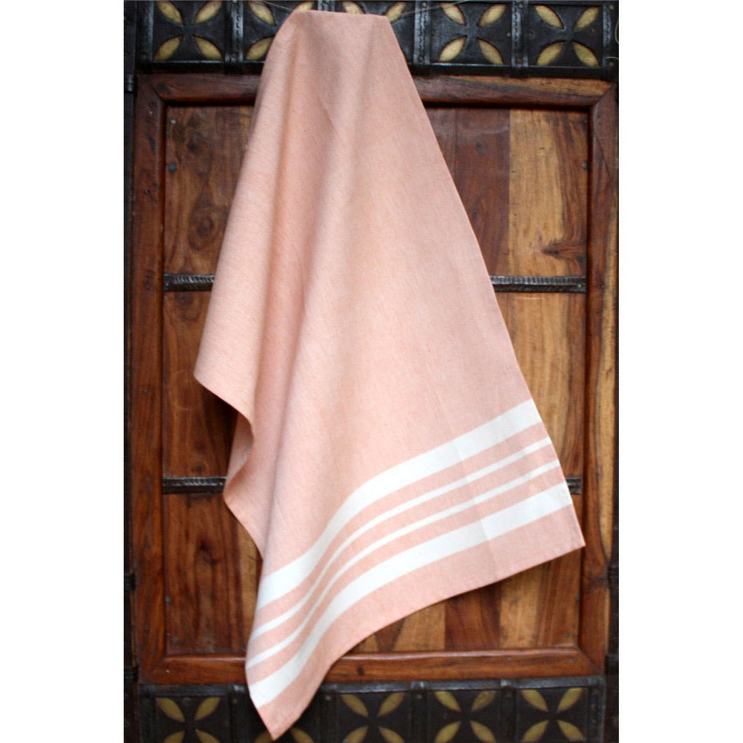 Peach Cotton Kitchen Towel - Sustainable Threads (L)