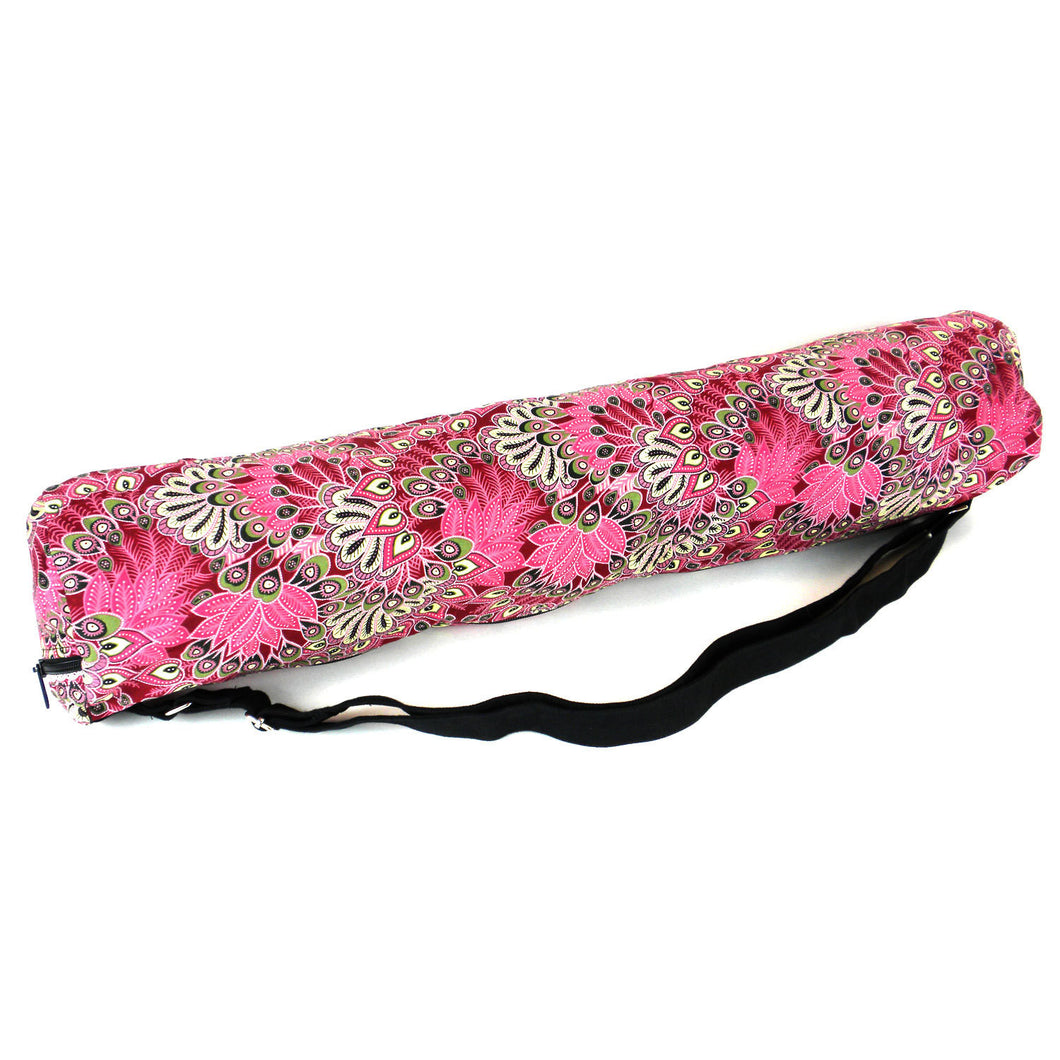 Pink Peacock Yoga Mat Bag - Global Groove (Y)