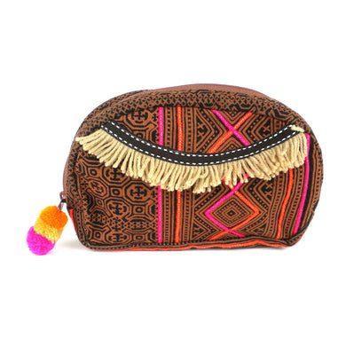 Hmong Batik Makeup Bag Earth - Global Groove (P)