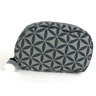 Flower of Life Makeup Bag Grey/Grey/Small - Global Groove (P)