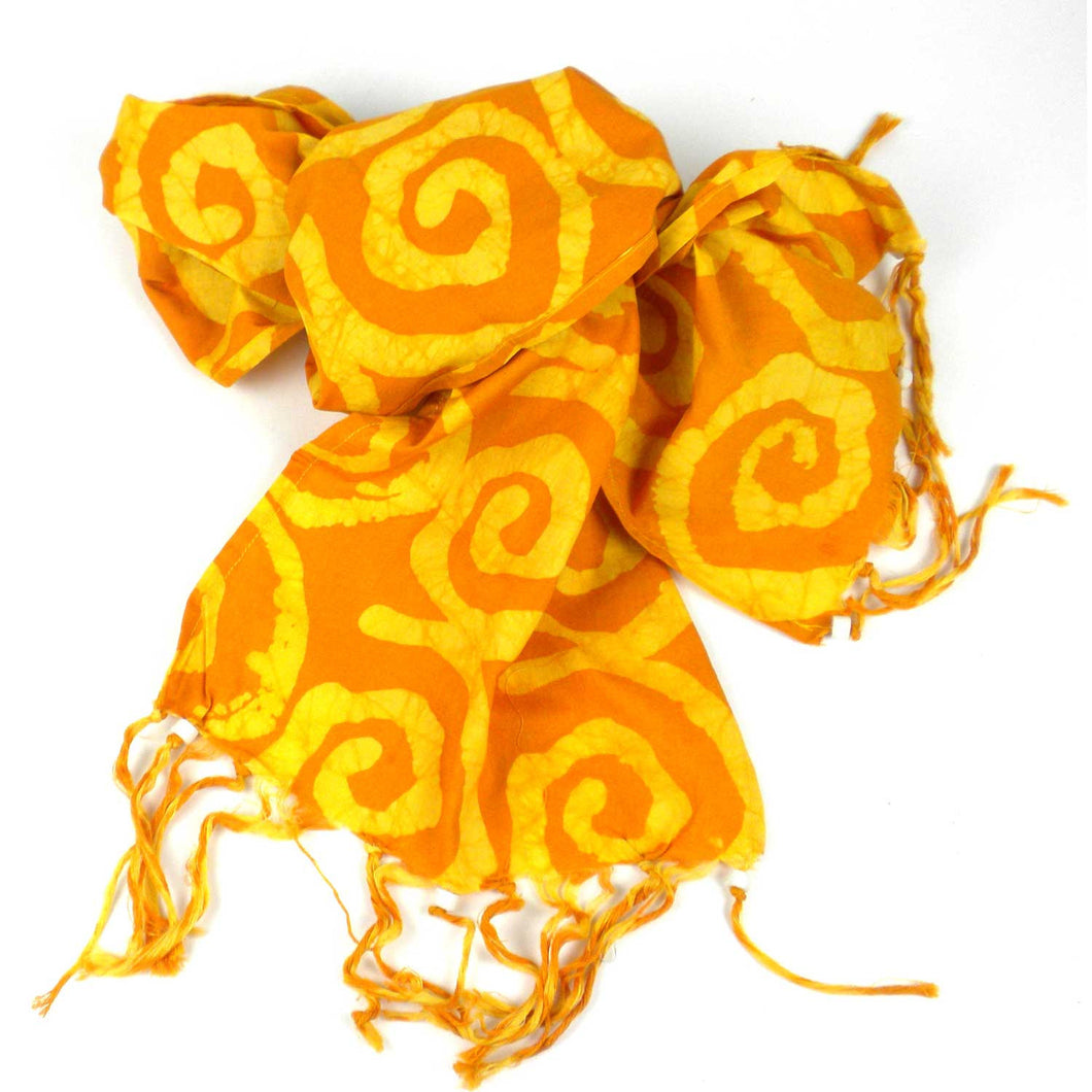 Batiked Scarf - Yellow - World Peaces (S)