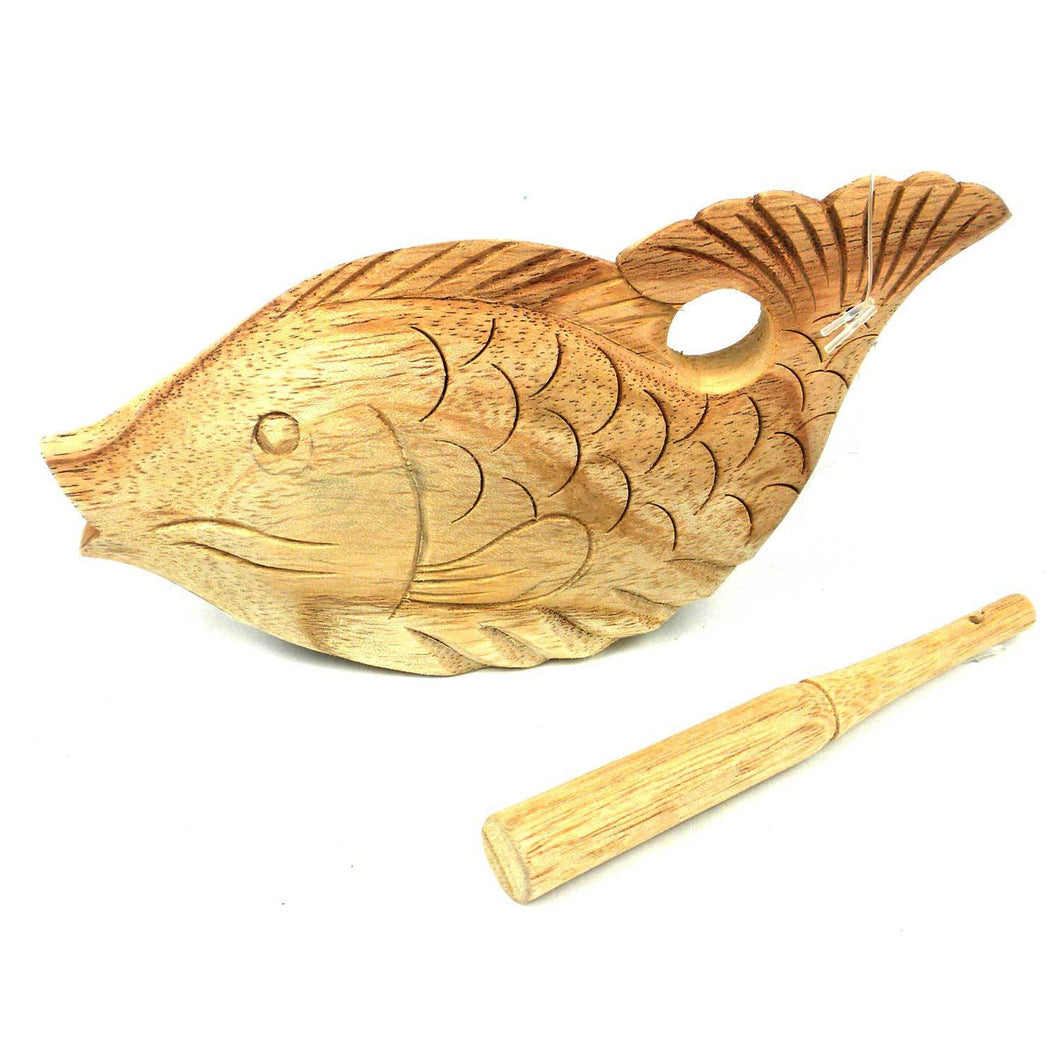 Junior Fish Rasp with Curved Tail - Jamtown World Instruments