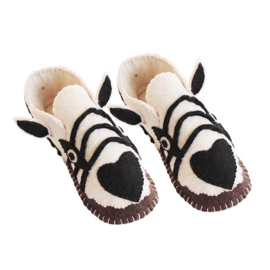 Zebra Slippers Adult - Silk Road Bazaar