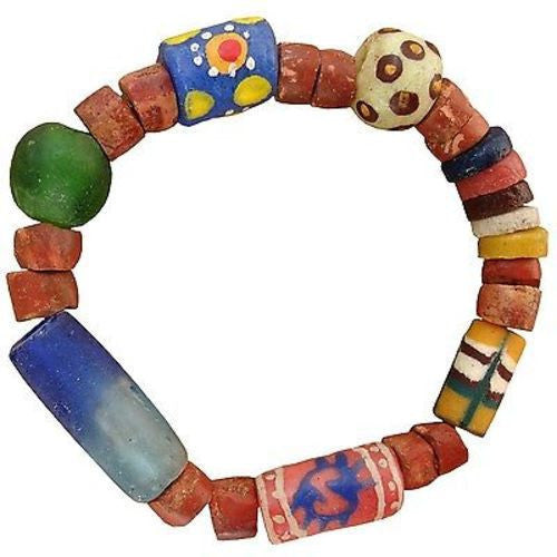 Recycled Glass Bead Eco Bracelet Handmade and Fair Trade