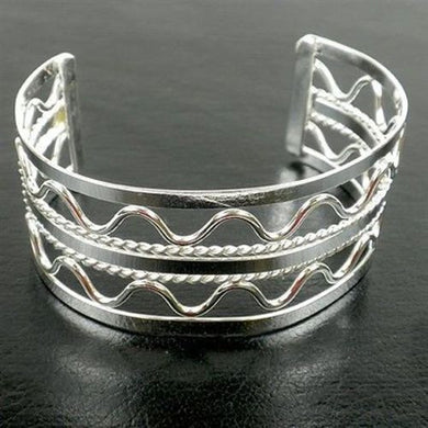 Silver Overlay Cuff - Wave Handmade and Fair Trade