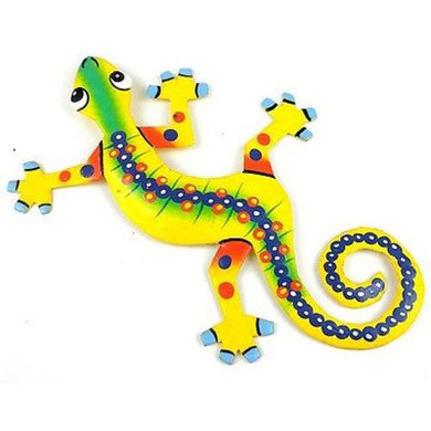 Eight Inch Snake Back Metal Gecko - Caribbean Craft
