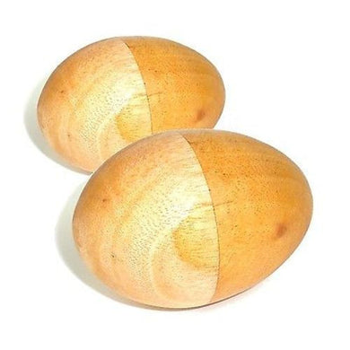 Set of Two Handmade Wood Egg Shakers Handmade and Fair Trade