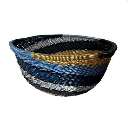 Handcrafted Recycled Telephone Wire Bowl - Galaxy Handmade and Fair Trade