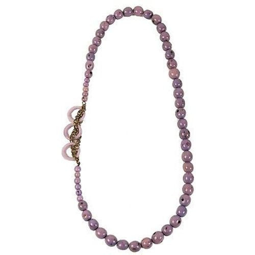 Circle Chain Necklace in Lavender Handmade and Fair Trade