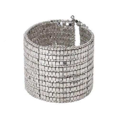 Shining Silver Gilded Cuff Bracelet Handmade and Fair Trade