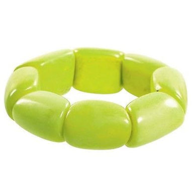 Riverbed Tagua Nut Bracelet in Lime Handmade and Fair Trade