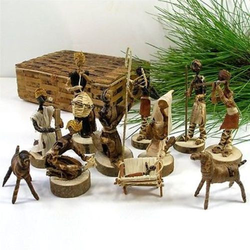Banana Fiber Nativity Set Handmade and Fair Trade
