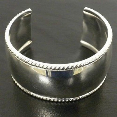 Silver Overlay Cuff  Smooth Design Handmade and Fair Trade
