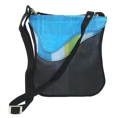Upcycled 'Breeda New Wave' Bag - Conserve Handmade and Fair Trade